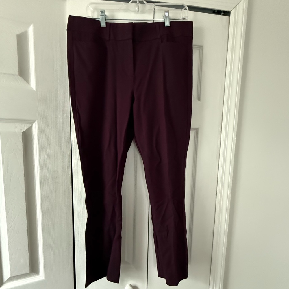 LOFT Plum color skinny dress pants